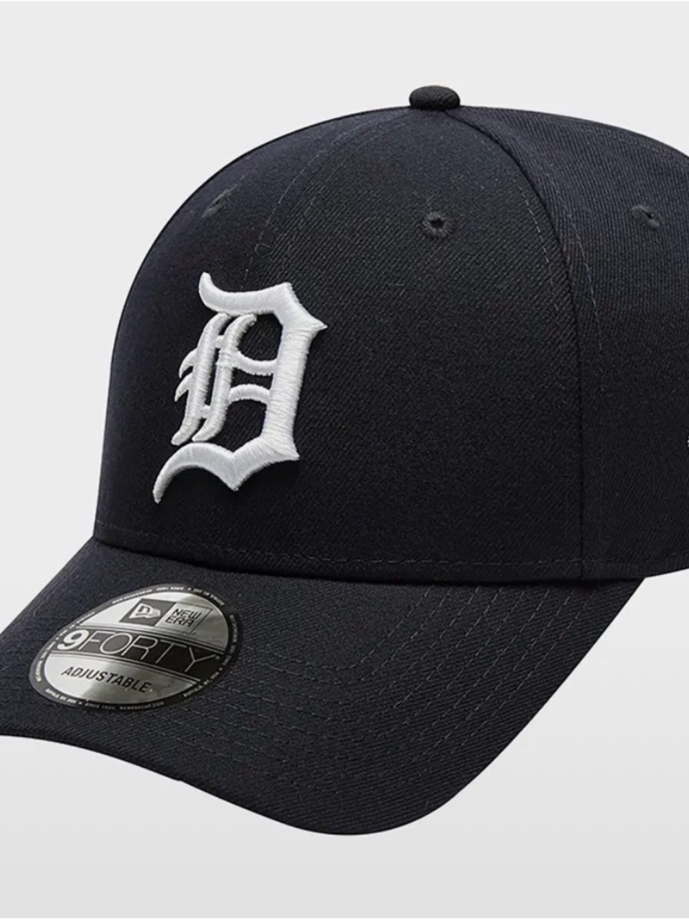 New Era Black Cap with White Embroidered 'D' Logo